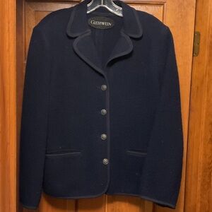 Giesswein Dark Blue Boiled Wool Jacket